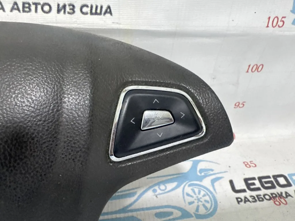 Подушка безопасности airbag в руль водительская Lincoln MKZ 13- серый с кнопками — фото 3